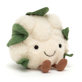 Bild på Jellycat Blomkålshuvud med ben (Vit)