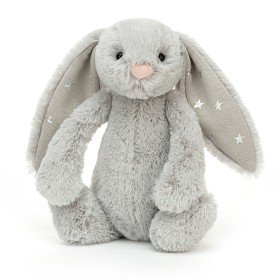 Bild på Jellycat Bashful Shimmer Kanin 18 cm (Grå)