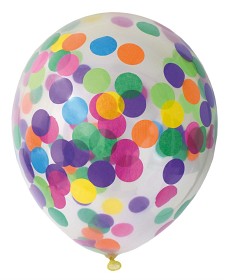 Bild på Joker Ballonger Konfetti 6-pack (Mix)