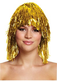 Bild på Joker Glitterperuk (Guld)