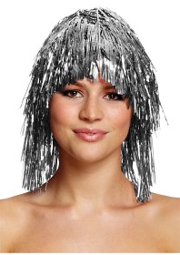 Bild på Joker Glitterperuk (Silver)