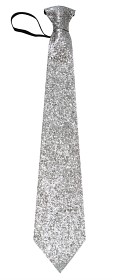 Bild på Joker Glittrig Partyslips (Silver)