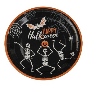 Bild på Joker Halloween Tallrikar 23 cm 8 st (Skelett)