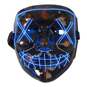 Bild på Joker Mask med Ledljus (Blå)