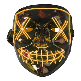 Bild på Joker Mask med Ledljus (Orange)