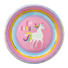 Bild på Joker Papperstallrikar Unicorn 8 st