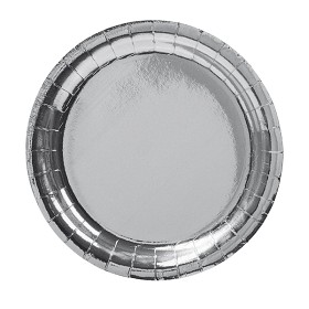 Bild på Joker Papptallrikar 23 cm 8-pack (Silver)