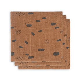 Bild på Jollein Muslinfilt 70x70cm 3-pack Spot (Caramel)