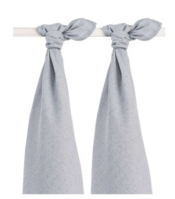 Bild på Jollein Muslinfilt Dots 2-pack (Grå)