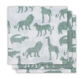 Bild på Jollein Tvättlappar/Snuttefiltar Safari 3-pack (Grön)