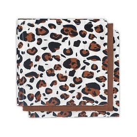 Bild på Jollein Tvättlapp/Snuttefilt 3-pack (Leopard)