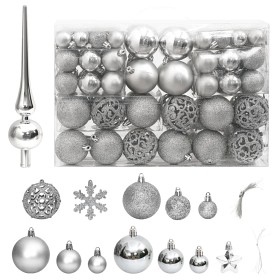 Bild på Julgranskulor 111-delar (Silver)