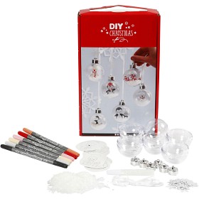 Bild på DIY Christmas Julkulor med invändig dekoration