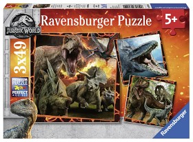 Bild på Ravensburger Pussel Jurassic World 2 (3x49 bitar)