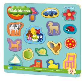 Bild på Kärnan Babblarna Träpussel 17-bitar