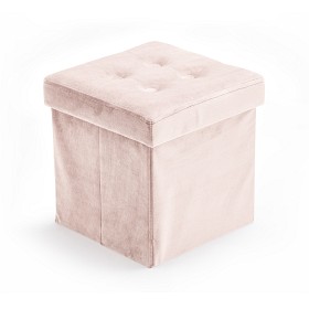 Bild på Kids Concept Sittpuff med Förvaring (Sammet Rosa)