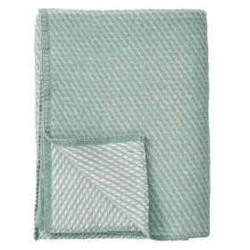 Bild på Klippan Yllefabrik Ullpläd Midi Velvet (Duck Egg Blue)