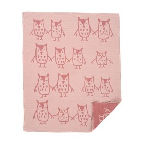 Bild på Klippan Yllefabrik Bomullsfilt Hand in hand (Rosa)