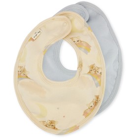 Bild på Konges Slöjd 2-Pack Bibs (Rainbow Kitty/Pearl Blue)