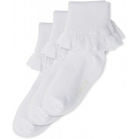 Bild på Konges Slöjd 3-pack Broderie Anglaise Strumpor Strl 17-18 (Vit)