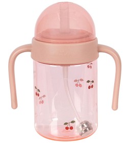 Bild på Konges Slöjd Babyflaska med Handtag (Cherry Blush)