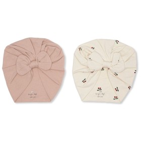 Bild på Konges Slöjd Bambi bonnet 2-pack (Cherry/rugby tan)