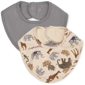 Bild på Konges Slöjd Bibs 2-pack (Elefantastic/Sleet)