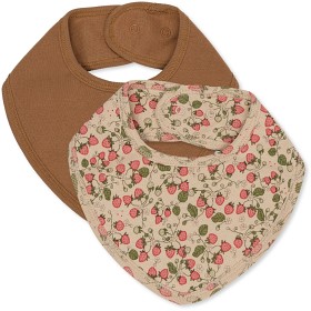 Bild på Konges Slöjd Bibs 2-pack (Strawberry/Tobacco)