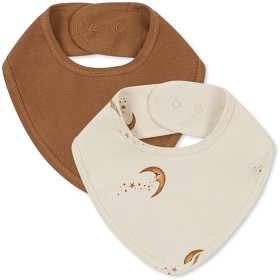 Bild på Konges Slöjd Bibs 2-pack (Moon/Tobacco)