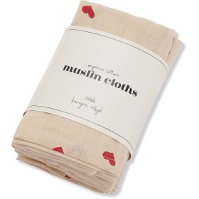 Bild på Konges Slöjd Muslinfilt 3-pack (Amour Rouge)