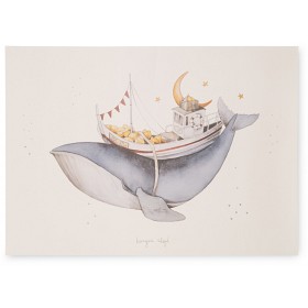 Bild på Konges Slöjd Poster Whale