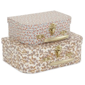 Bild på Konges Slöjd Resväska 2-pack  (Orangerie Bleu/ Fleur de Glace)