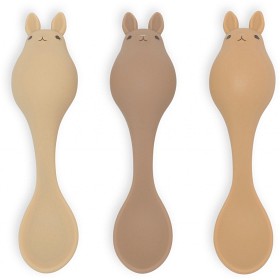 Bild på Konges Slöjd Silikonsked 3-p Bunny (Rose)