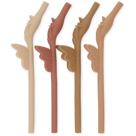 Bild på Konges Slöjd Sugrör 4-pack Unicorn (Rose Mix)