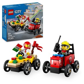 Bild på LEGO City Great Vehicles 60458 Pizzabil mot brandbil – racingpaket