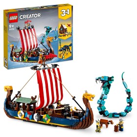 Bild på LEGO Creator 31132 Vikingaskepp och Midgårdsormen