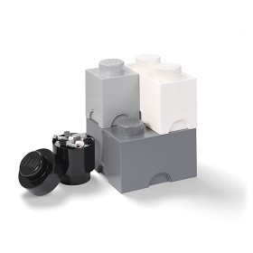 Bild på Lego Förvaring 4 st (Mörkgrå)