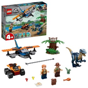 Bild på LEGO Jurassic World 75942 Velociraptor: Räddningsuppdrag med biplan