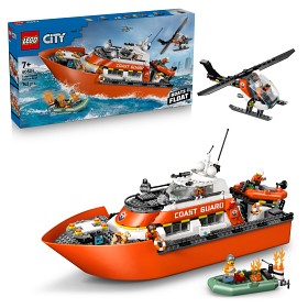 Bild på LEGO City 60504 Kustbevakningens räddningsbåt och helikopter