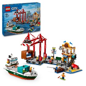 Bild på LEGO My City 60422 Kusthamn med lastfartyg