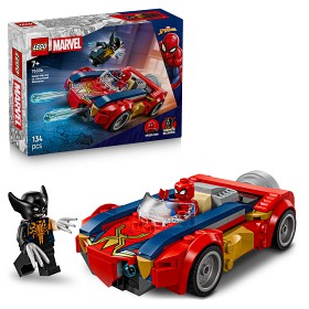 Bild på LEGO Super Heroes 76336 Spider-Mans bil mot venomifierad Wolverine