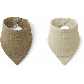 Bild på Liewood Andrea Bib 2-pack (Oat/Sandy)