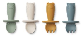 Bild på Liewood Avril Bestickset 4-Pack (Faune Green)