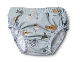 Bild på Liewood Baby Badbyxa Frej Strl 56/62 (Sea Creature Blue)