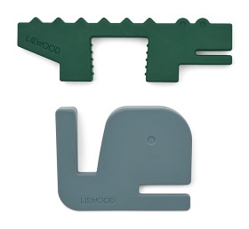 Bild på Liewood Bjarke Dörrstopp 2-Pack (Whale Blue/ Garden Green)