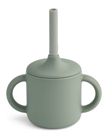 Bild på Liewood Cameron Sugrörsmugg (Faune Green/Dove Blue)