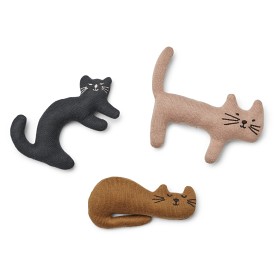 Bild på Liewood Carson Skallra 3-pack Miauw (Multi)