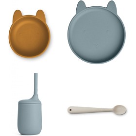 Bild på Liewood Cathy Silikonset Rabbit (Whale Blue Mix)