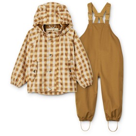 Bild på Liewood Dakota Rutigt Softshell set  (Golden caramel/multi mix)