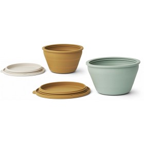 Bild på Liewood Dale Matlåda Ihopfällbar 2-pack (Golden Caramel Mix)